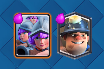 Clash Royale - Deck Trois Mousquetaires Mineur Arène 9
